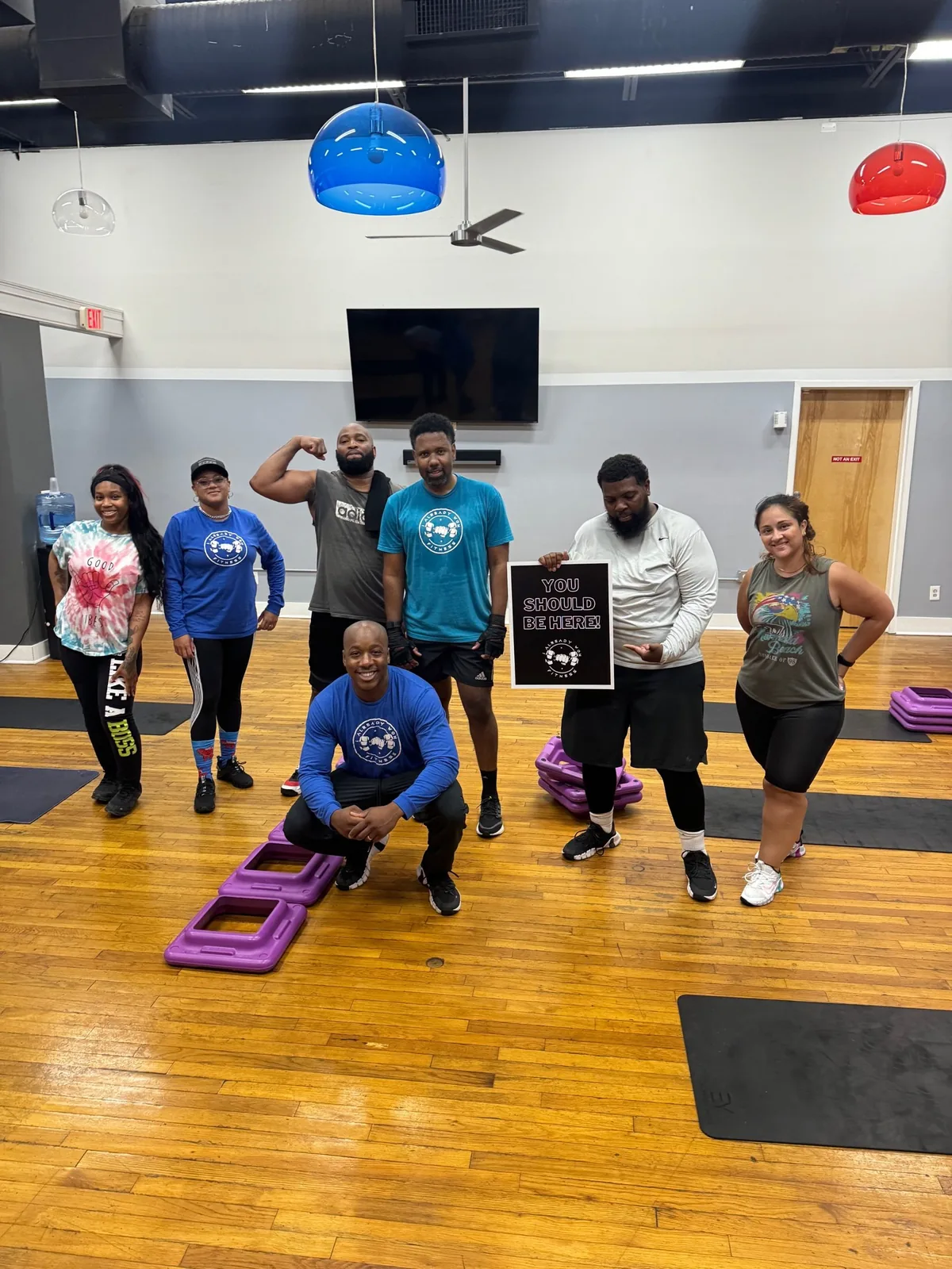 Group fitness class at I Already Won Fitness
